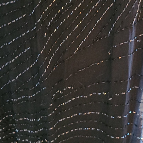 Oleg Cassini Vintage Black Beaded Sequin Dress - Picture 16 of 16